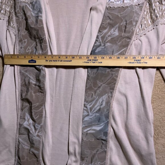 Vintage Bonnie and Bill By‎ Holly Women's Sz Med Tan Cardigan (G) - Picture 7 of 8